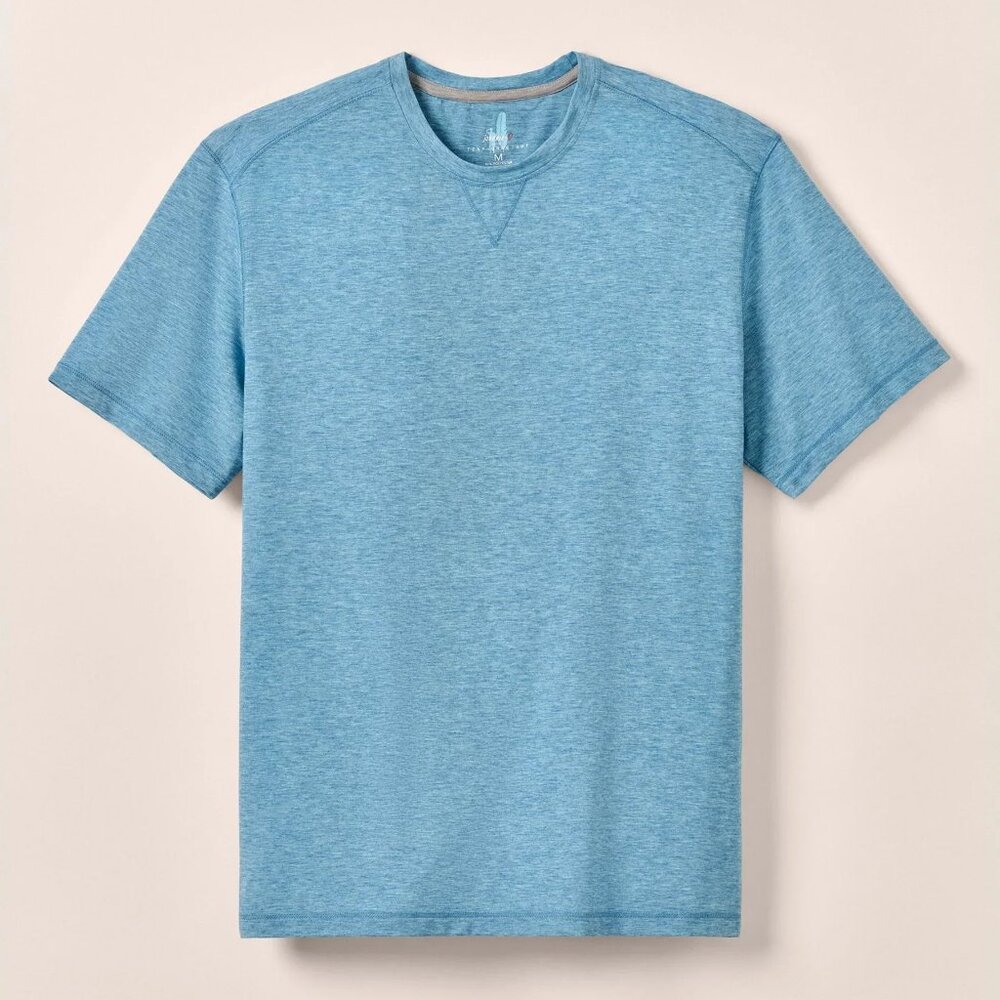 Johnnie-O The Course Performance Short Sleeve Performance T-Shirt Barrels Blue S